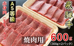 【ふるさと納税】牛肉 飛騨牛 焼き肉 セット 赤身 モモ 又は カタ 600g 黒毛和牛 A5 美味しい お肉 牛 肉 和牛 焼肉 BBQ バーベキュー 【