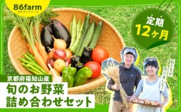 【ふるさと納税】京都府福知山産　旬のお野菜詰め合わせセット（定期便12カ月）  ふるさと納税 旬の野菜 詰め合わせ セット 栽培期間中農