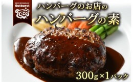 【ふるさと納税】ハンバーグのお店のハンバーグの素 300g×1パック | ハンバーグ 肉 牛 牛肉 冷凍 小分け 簡単調理 栃木県 那須町 〔P-13