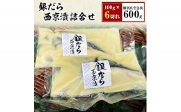 【ふるさと納税】＜毎月定期便＞銀だら西京漬詰合せ　100g×6切れ(個別真空包装)全6回【4007830】