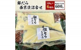 【ふるさと納税】＜毎月定期便＞銀だら西京漬詰合せ　100g×6切れ(個別真空包装)全12回【4007847】