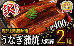 【ふるさと納税】2332 【土用の丑の日対応6/30入金まで】【訳あり】鹿児島県大隅産うなぎ蒲焼２尾セット（計400g）国産本格うなぎ鰻蒲焼