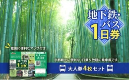 【ふるさと納税】地下鉄・バス1日券（大人券4枚セット）[?5223-0186]