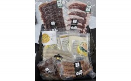 【ふるさと納税】ギフト　贈り物　冷凍ディナーセット（ジビエ肉、パスタソースなど8種）