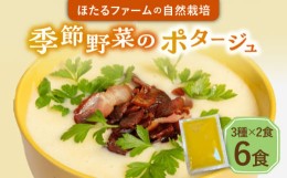 【ふるさと納税】季節の野菜のポタージュ 6食セット 冷凍 【ほたるファーム】 [TEB005]