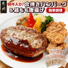 【ふるさと納税】和牛入り合挽きハンバーグ&鶏もも唐揚げ 3.1kgセット_AC-9216