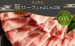 【ふるさと納税】093-1017 豚ロースしゃぶしゃぶ用 600g