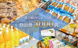 【ふるさと納税】商品券 3000円分 道の駅 お買い物券 柑橘類 みかん 魚貝類 鰹 かつお 野菜 さつまいも 果物 くだもの フルーツ お菓子 