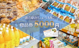 【ふるさと納税】商品券 5000円分 道の駅 お買い物券 柑橘類 みかん 魚貝類 鰹 かつお 野菜 さつまいも 果物 くだもの フルーツ お菓子 