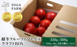 【ふるさと納税】【2024年6月発送】SOGA FARM　越冬フルーツトマト小玉　クラフトBOX 2024年 先行予約 トマト 野菜 フルーツトマト 高糖