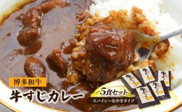 【ふるさと納税】レトルトカレー セット 5食 博多和牛 牛すじカレー 200g×5 レトルト カレー 牛肉 肉 お肉 レトルト食品  じっくり煮込