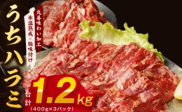 【ふるさと納税】【丸善特製ダレ】希少部位 牛肉 うちハラミ 1.2kg（400g×3） 010B1348