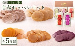 【ふるさと納税】【愛媛いっぱい！】善蔵 せんべいセット（5種類 計5個）【食品 加工食品 人気 おすすめ 送料無料】