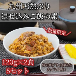 【ふるさと納税】ZI141.九州産天然ぶりの混ぜ込みご飯の素