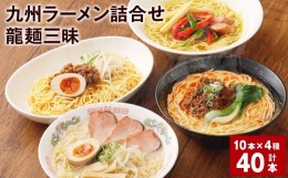 【ふるさと納税】九州ラーメン詰合せ 龍麺三昧（4種×5本） 計40本