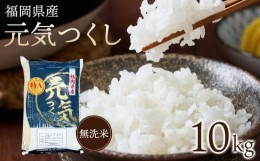 【ふるさと納税】【令和5年産】福岡県産ブランド米「元気つくし」無洗米　10kg【米 ブランド米 ブランド 白米 元気つくし 無洗米 令和5年