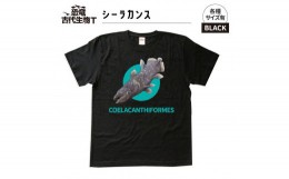 【ふるさと納税】恐竜・古代生物Tシャツ　シーラカンス　サイズS（レギュラー）