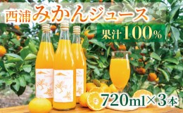 【ふるさと納税】【価格改定予定】果汁 100％  みかん ジュース  720ml × 4本 200ml × 2本 西浦 オレンジ 飲み物 静岡 沼津