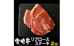 【ふるさと納税】宮崎牛リブロースステーキ(400g・200g×2)牛肉 精肉 お肉 ブランド和牛 黒毛和牛 お取り寄せ 冷凍 国産 宮崎県【SG013】