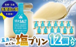 【ふるさと納税】【7月発送予定】浜んまちPUDDING 五島の海のめぐみの味わい塩プリン 12個セット 長崎市/合同会社デルカ [LMT002]