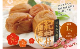 【ふるさと納税】最高級紀州南高梅・大粒はちみつ梅干し 1kg【ご家庭用】 / 梅干 梅干し 梅 うめ はちみつ 蜂蜜 南高梅 家庭用 