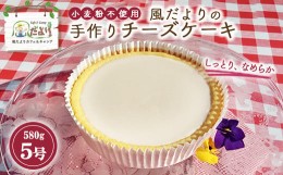 【ふるさと納税】「風だより」の手作りチーズケーキ5号 スイーツ デザート 洋菓子 ケーキ 手作り 冷蔵 栃木県 塩谷町※離島への配送不可