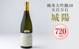 【ふるさと納税】日本酒「城陽」純米大吟醸40五百万石　720ml【1456154】