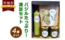 【ふるさと納税】バジルたっぷり！満足セット ドレッシング バジルソース（りっち・まいるど）バジルクッキー 4点セット