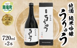 【ふるさと納税】【数量限定】地酒 「 純米吟醸 うりゅう 」 720ml × 2本