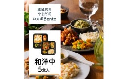 【ふるさと納税】成城石井 やまだ式ロカボBento 和洋中セット 5食入(5種類×各1食)