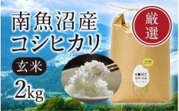 【ふるさと納税】【令和5年産米】【雪室貯蔵】南魚沼産コシヒカリ  玄米2kg