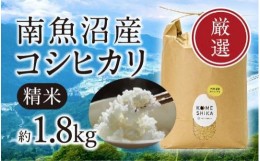 【ふるさと納税】【令和5年産米】【雪室貯蔵】南魚沼産コシヒカリ  精米約1.8kg 精米したてをお届け