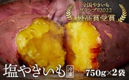 【ふるさと納税】No.101 冷凍焼き芋　塩やきいも　★全国やきいもグランプリ受賞（750g×2袋） ／ さつまいも 野菜 濃厚な甘さ 東京都