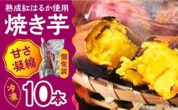 【ふるさと納税】【数量限定】【ねっとり甘い熟成サツマイモ】冷凍焼き芋（紅はるか） 10本(S〜M) / さつまいも やき芋 冷凍 小分け 個包