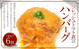 【ふるさと納税】フレッシュトマト煮のハンバーグ 6個