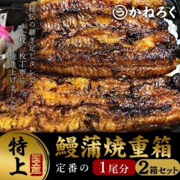 【ふるさと納税】鰻蒲焼重箱「特上」2個セット 山椒・漬物付き　ギフト ウナギ 鰻 蒲焼 国産 国内産 プレゼント 誕生日 お歳暮 上田市 コ