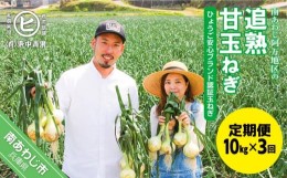 【ふるさと納税】【3ヶ月定期便】「追熟甘玉ねぎ」10kg