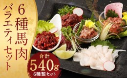 【ふるさと納税】6種 馬肉バラエティ 約540g