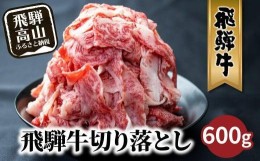 【ふるさと納税】【6月発送】飛騨牛 訳あり 切り落とし600g  (日付指定不可) | 牛肉 肉 訳あり 切落し すき焼き 高山市 不揃い 黒毛和牛 