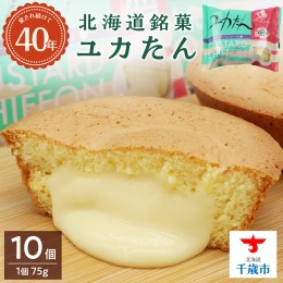 【ふるさと納税】北海道銘菓ユカたんのセット（1個75ｇ×10個入り）お菓子 シフォンケーキ カスタード 洋菓子