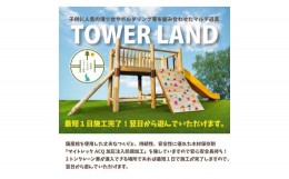 【ふるさと納税】タワーランド 木製  大型マルチ遊具 国産ひのき ヒノキ 桧  防腐加工済 国産材 環境配慮 外遊び 屋外 アスレチック 遊具