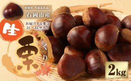 【ふるさと納税】生栗2kg (茨城県共通返礼品 石岡市産) 【2024年9月下旬〜10月下旬発送予定】