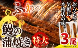 【ふるさと納税】特大!! 鰻の蒲焼き 約190g以上 計3尾《土用の丑の日(7月上旬-8月下旬)》うなぎ 特大 手焼きうなぎうなぎ 鰻 ウナギ 国産