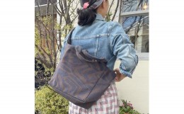 【ふるさと納税】横浜手捺染製法のトートバッグ「ミチ 柄_本音でいこう」
