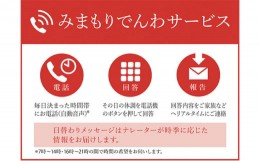 【ふるさと納税】郵便局のみまもりサービス「みまもりでんわサービス」携帯（6カ月）