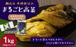 【ふるさと納税】A263 瀬高産 まるごと高菜セット