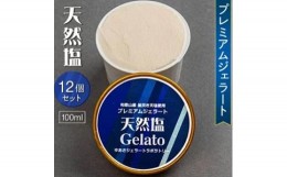 【ふるさと納税】▼プレミアムジェラート / 天然塩 12個セット/  100ml / ゆあさジェラートラボラトリー 紀伊国屋文左衛門本舗 SenZanAn 