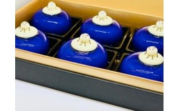 【ふるさと納税】「都の杜・仙台」Blue Jewel ブルージュエル - Gift Box of 6 piece -　【お菓子・チーズケーキ・ブルーの輝き・宝石・