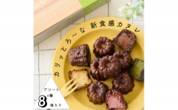 【ふるさと納税】[?5258-7614]0900 【カリッとろ〜な新食感 カヌレ】セトレのカヌレ 4種8個セット 「プレーン 抹茶 ラズベリー コーヒー