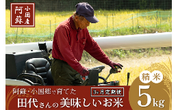 【ふるさと納税】【定期便3回】阿蘇小国産 令和5年 田代さんの美味しいお米5kg